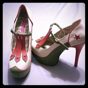 Bordello Military Pinup Heels